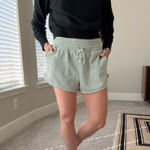 Abercrombie Women's Casual Fleece Green Shorts